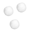 Pompons blanco, 15mm, 60 unidades