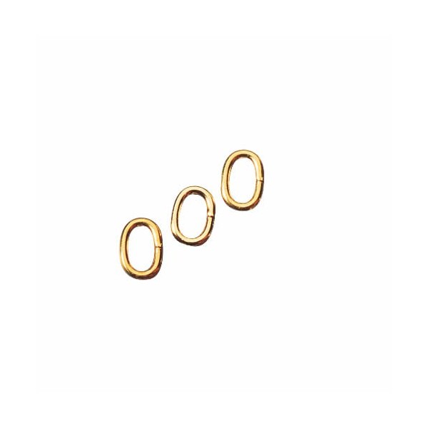 Oval rings, gold, 20 pces
