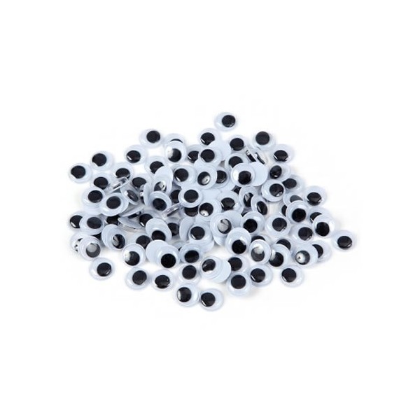 Yeux mobiles à coller, Ø4mm, 10 pièces