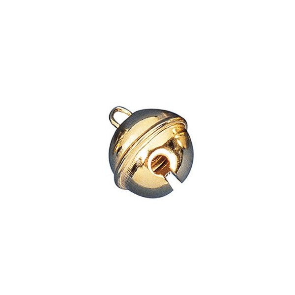 Rollenglöckchen 12mm, 10 Stk, gold