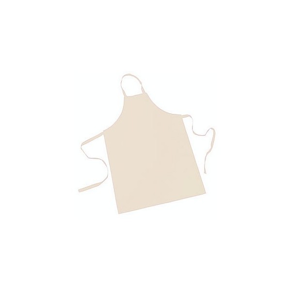 Apron, white cotton fabric 72cm