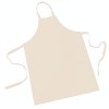 Apron, white cotton fabric 72cm