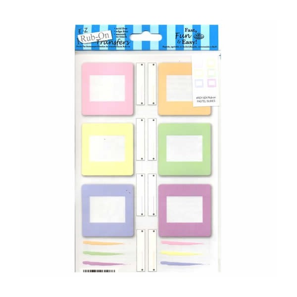 Rub-on transfers - Pastel Slides