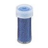 Mini billes en verre, métallisées, 1mm, 20g, bleu
