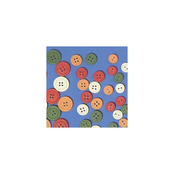 Assorted wooden buttons, Ø7mm, 12 pces