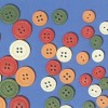 Assorted wooden buttons, Ø7mm, 12 pces