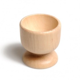Wooden egg cup