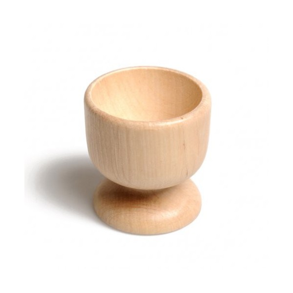 Wooden egg cup