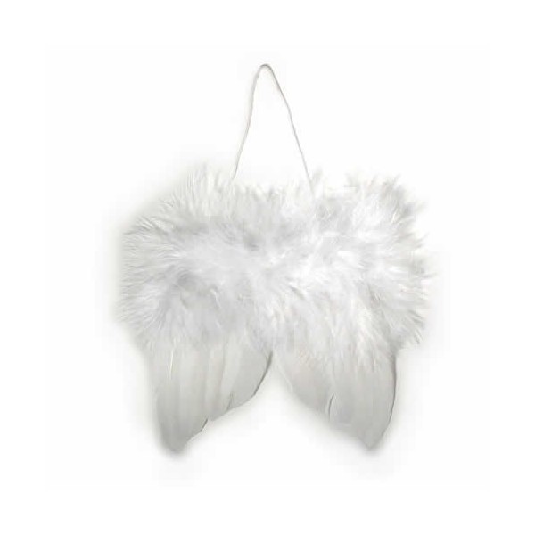 Ailes d'ange en plumes, 5cm, 2 pces