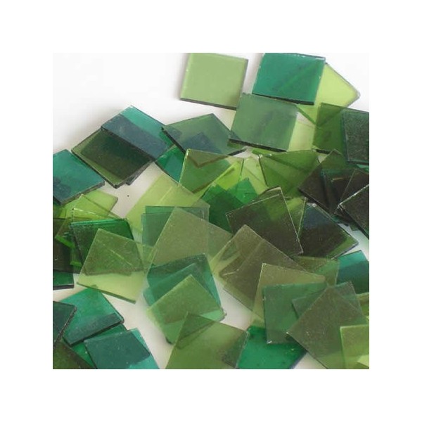 Starter kit Crystal Mosaïc 15x15mm - 200g, green assorted