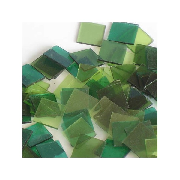 Starter kit Crystal Mosaico 15x15mm - 200g, verde surtido