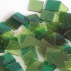 Starter kit Crystal Mosaïc 15x15mm - 200g, green assorted