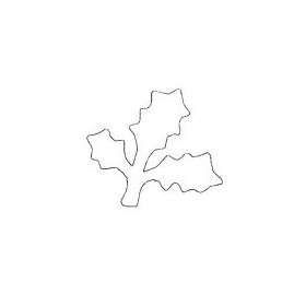 Craft Punch holly (shape size 22x26mm)