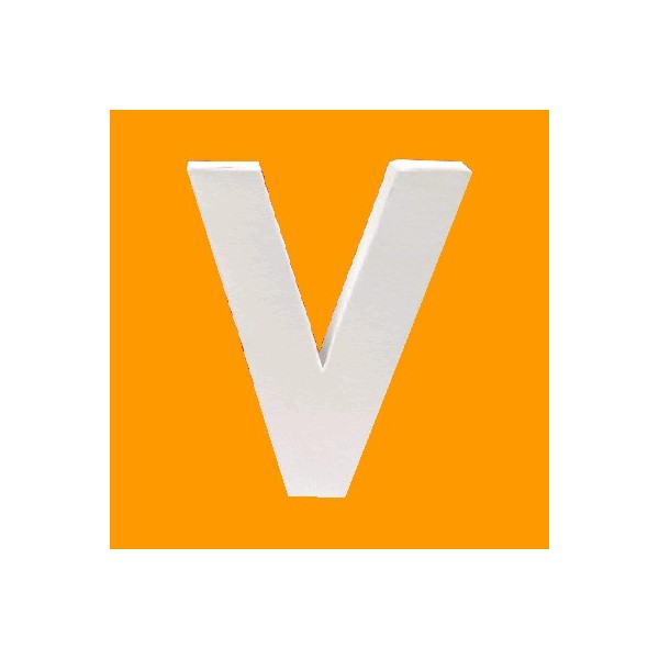 Carboard letter 20.5cm V
