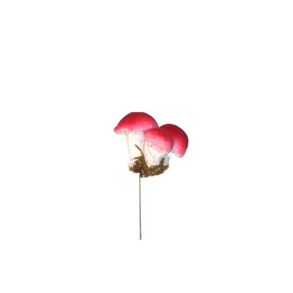 Champignon rouge foncé, 4cm