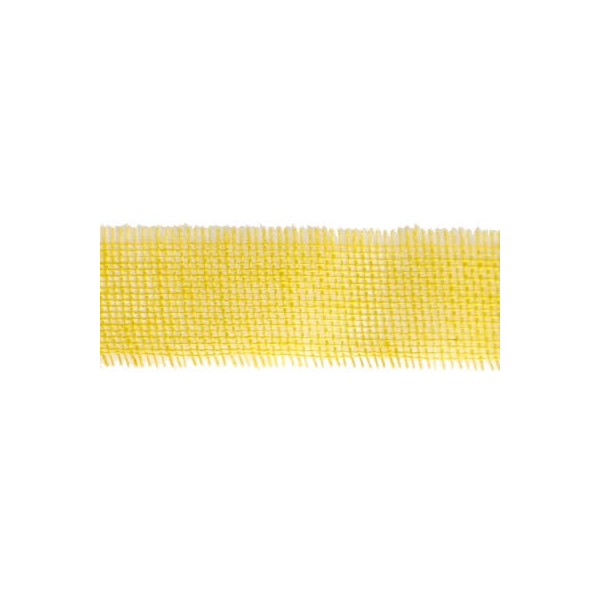 Jute ribbon 50mm/1m, yellow