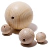 Wooden bowls 12mm, drilled