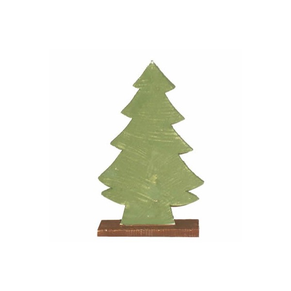 Sapin de Noël en bois, peint, 24cm