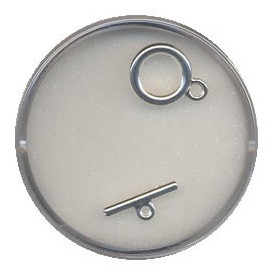 Fermoir bâtonnet , couleur argent