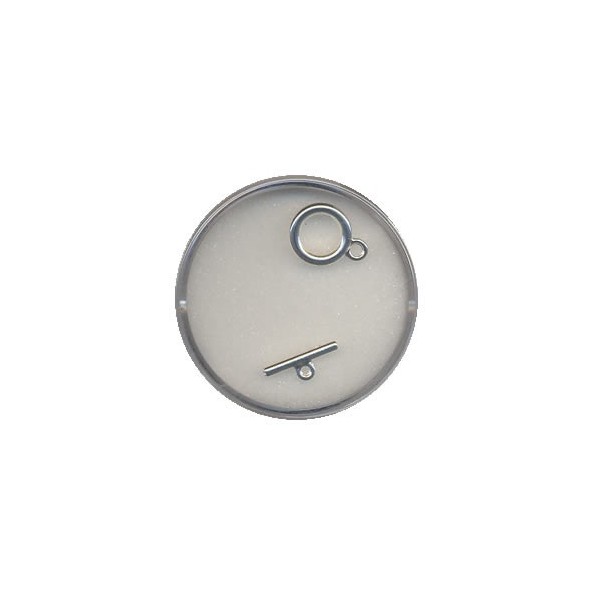Fermoir bâtonnet , couleur argent