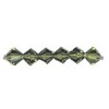 Swarovski bicone, olive, 6mm, 12 pces