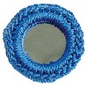 Crochet mirrors, blue