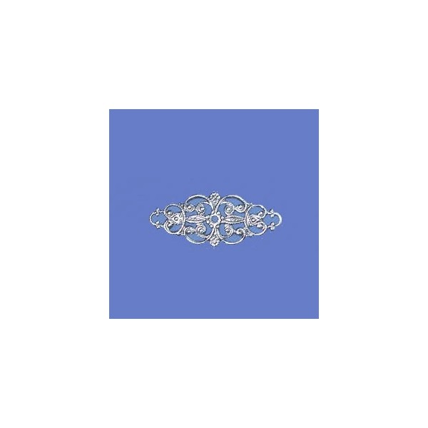 Antik-Schmuckteil 31x13mm, altsilber, 1 Stk