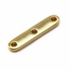 3-Strand Bead Separator Bar, 25mm, color gold, 12 pces