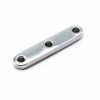 3-Strand Bead Separator Bar, 25mm, color silver, 12 pces