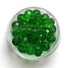 Perles à facettes 8mm, vert clair, +/-25 pces