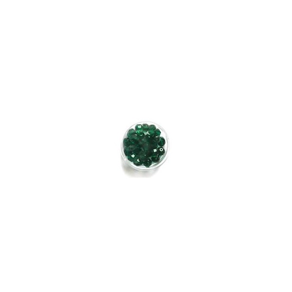 Perles à facettes 8mm, vert, +/-25 pces