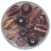 Indian Glass beads, amethyst assortment