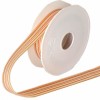 Ribbon orange stripes, 25mm/1m