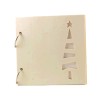 Mini album de madera Arbol de Navidad, 15x15cm