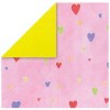 Paper pink with hearts