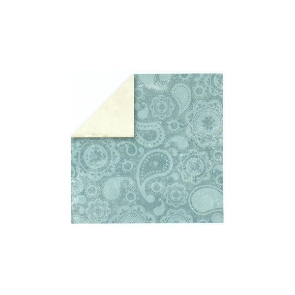 Papel Paisley azul