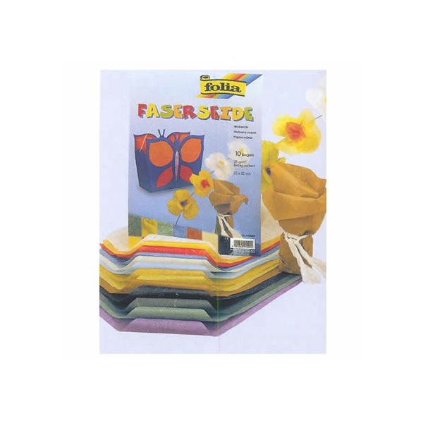 Papier mûrier, assortiment de 10 feuilles