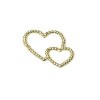 Decorative Hearts, gold, 2.5cm, 50 pcs