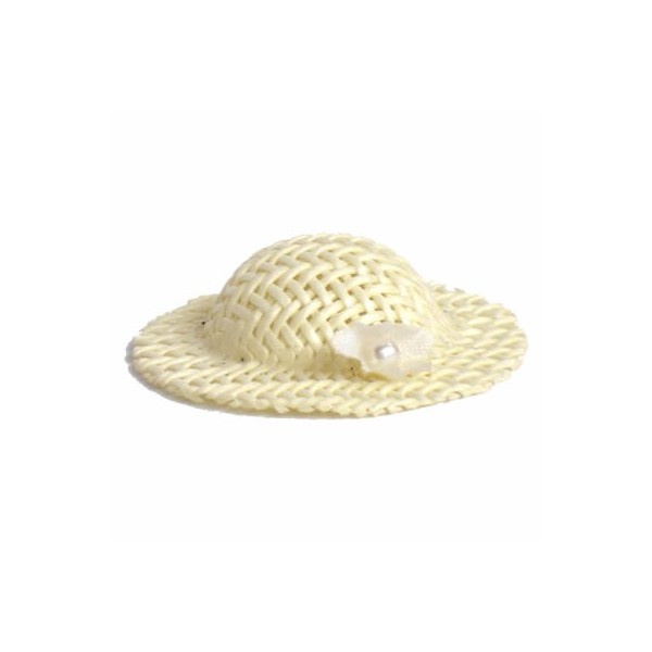 Brauthut creme 4cm, 12 Stk