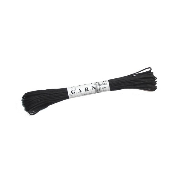 Paper yarn, 15m, black