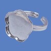 Bague fleur 1.8cm, sans nickel