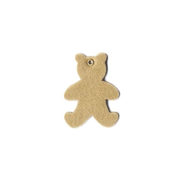 Felt bears, light brown, 8.5x6cm, 8 pcs