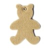 Felt bears, light brown, 8.5x6cm, 8 pcs