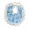 Bavoirs en tissu avec tétine, 10cm, bleu, 12 pièces