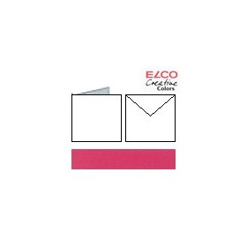 Set 10 cards and envelopes, red