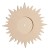 MDF Clock Sun, 30x31cm
