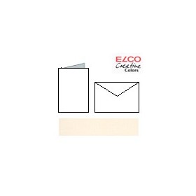 Set 10 sobres y tarjetas, blanco crema