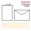 Set 10 cards and envelopes, cream white