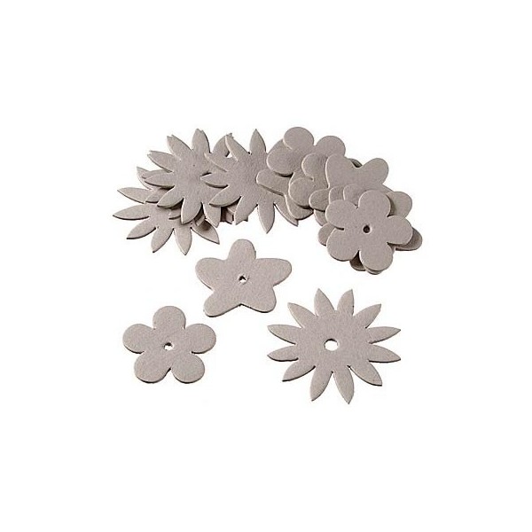 Cardboard shapes flowers, 15 pcs