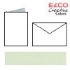 Set 10 cards and envelopes, light green